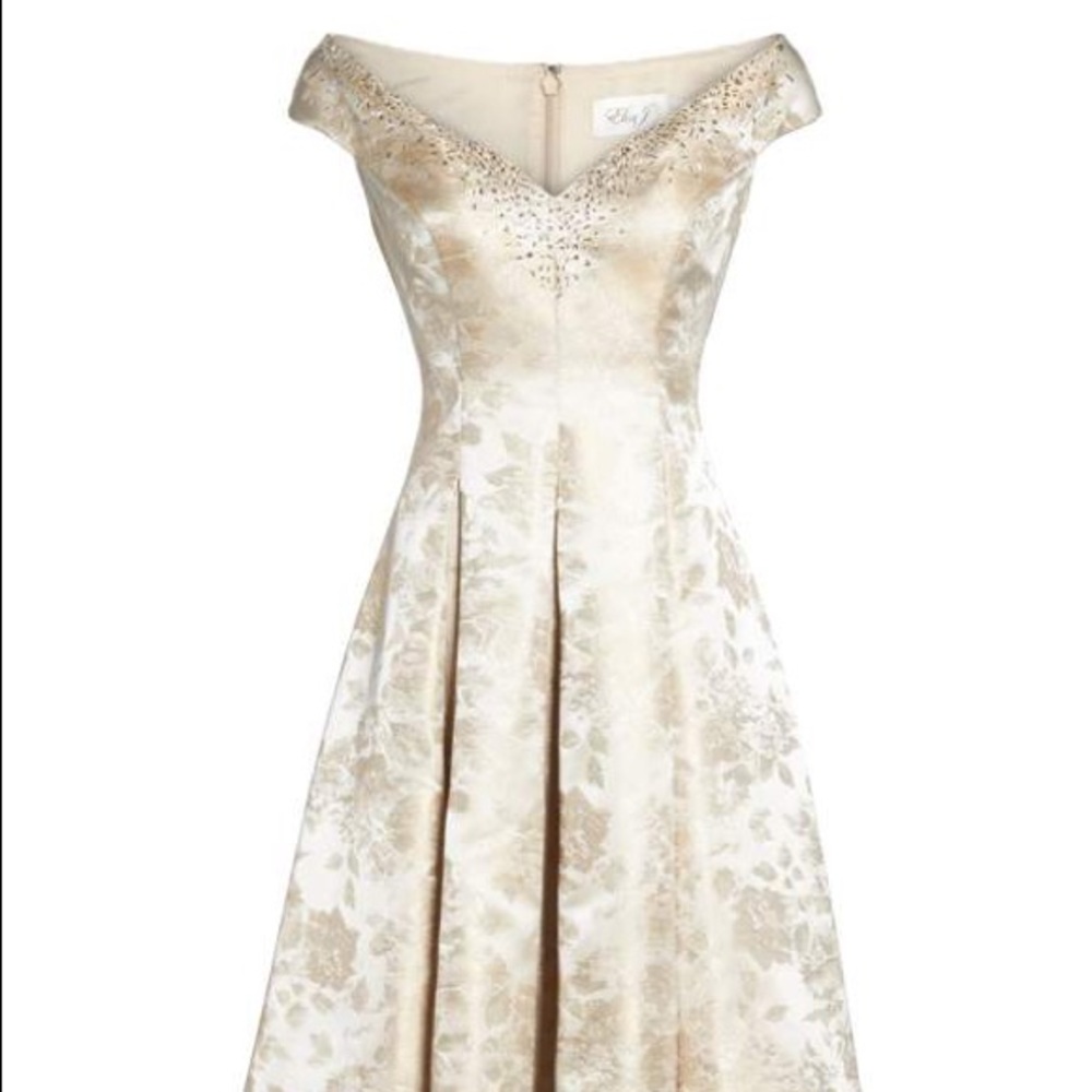 Eliza J Off the Shoulder High/ Low Gown size 4